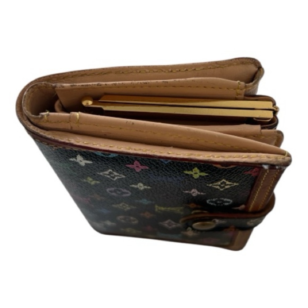 Louis Vuitton Murakami Black Monogram Multicolor Porte-Monnaie Viennois Wallet - Picture 7 of 16